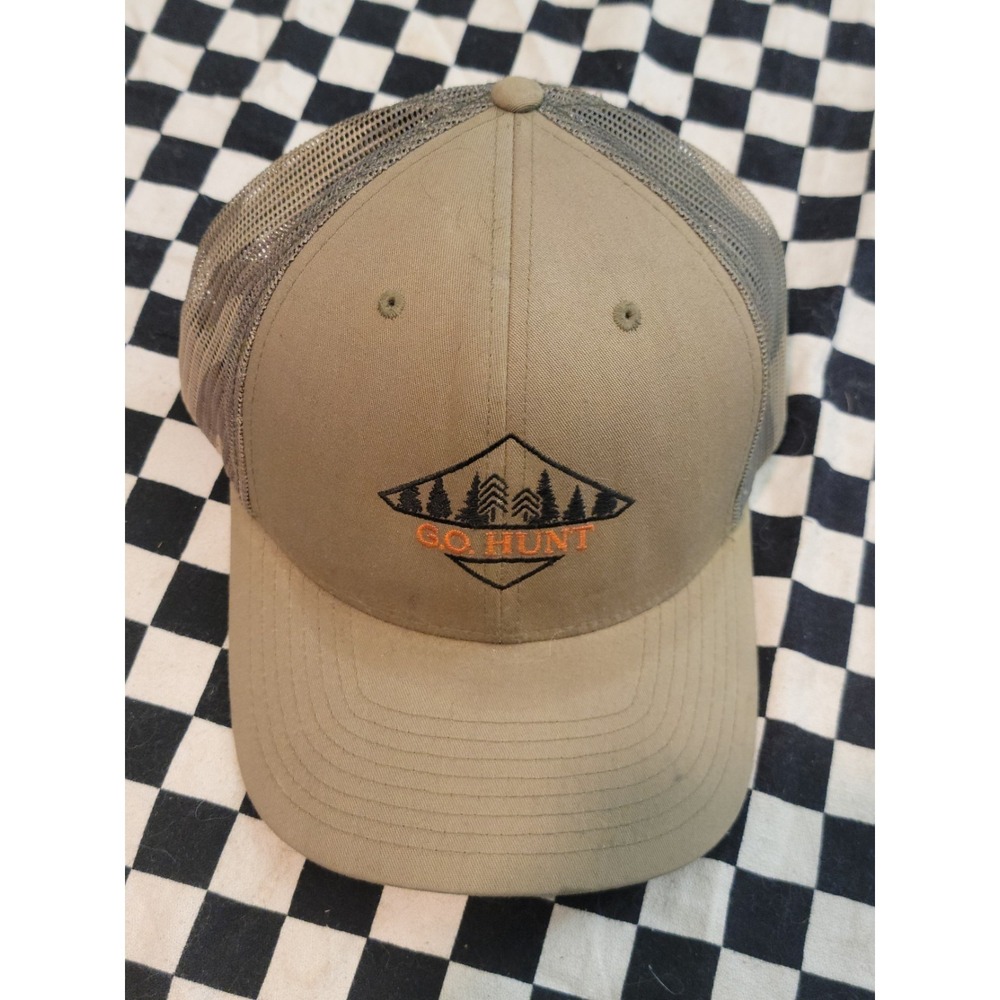 GO HUNT Richardson‎ Trucker Hat – Camo Mesh Back Snapback